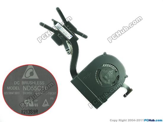 Picture of Lenovo ThinkPad X1 Carbon Cooling Fan  01AW976 -15C07, DC 5V 0.5A  Heatsink
