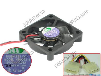 Picture of SUNON N5010B2-8  Server - Square Fan sq50x50x10, 2-wire, 12V 0.06A