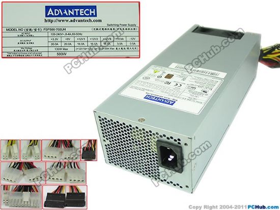 Picture of Advantech FSP500-702UH Server - Power Supply 500W, FSP500-702UH