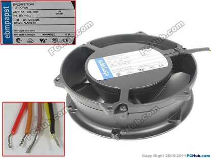 Picture of ebm-papst DV 6248 /17TDAR Server - Round Fan dia172x172x51mm, 5-wire, 48V 87W