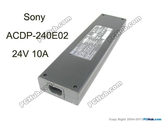 Picture of Sony AC Adapter (Sony) AC Adapter 20V & Above 24V 10A, Rectangular Port, IEC C14, New