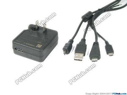 Picture of Sony Common Item (Sony) Camera- AC Adapter 5V 0.5A, Rectangular Tip, US 2-Pin, New, 38