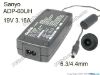 Picture of Sanyo AC Adapter (Sanyo) AC Adapter- Laptop 19V 3.16A, Barrel 6.3/4.4mm With Pin, 2-Prong