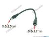 Picture of PCH For Laptop DC Tip Converter-Wire 5.5x1.7mm To  5.5x2.5mm Plug, 200mm, 60 Watts