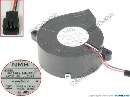 Picture of NMB-MAT / Minebea 06023GA-24N-AT Server - Blower Fan 2, bw60x60x23mm, 3-wire, DC 24V 0.17A
