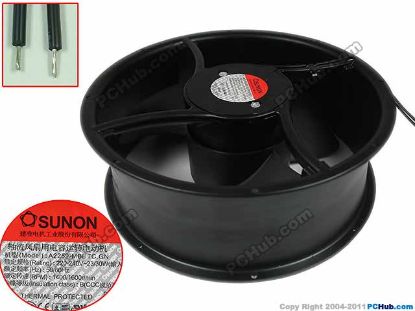 Picture of SUNON A2259-MBL Server - Round Fan AC 220V 015A, 254x254x89mm