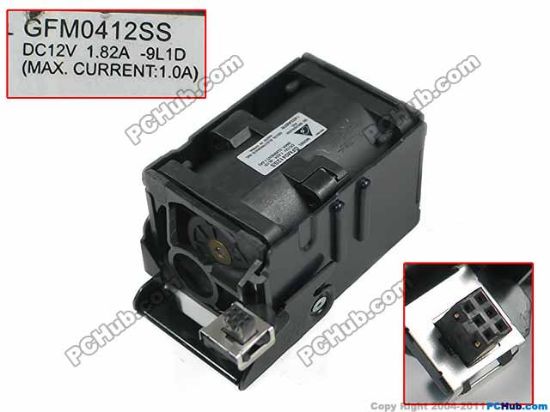 Picture of Delta Electronics GFM0412SS Server - Square Fan -9L1D, DC 12V 1.82A, 62x62x40mm