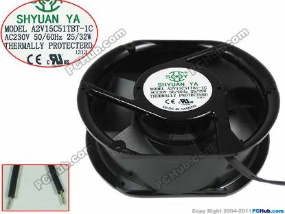 Picture of SUNON A2V15C51TBL-1C Server - Round Fan , dia172x151x51mm, 2-wire, AC 230V 25W