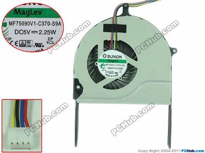 Picture of SUNON MF75090V1-C370-S9A Cooling Fan  DC 5V Bare Fan