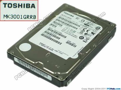 Picture of Toshiba MK3001GRRB HDD 2.5" SAS 300GB & Below 300GB, 2.5" SAS, 15,000rpm, 64M, New