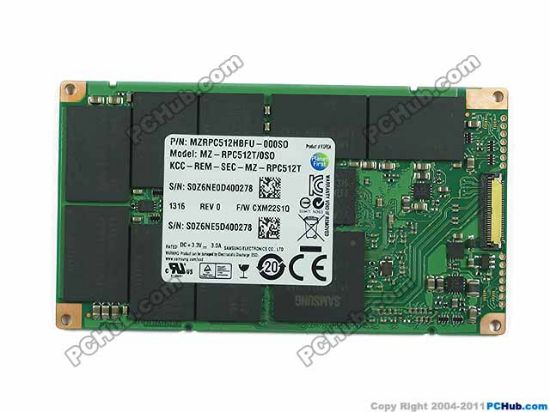 Picture of Samsung MZRPC512HBFU SSD LIF MZRPC512HBFU-000S0