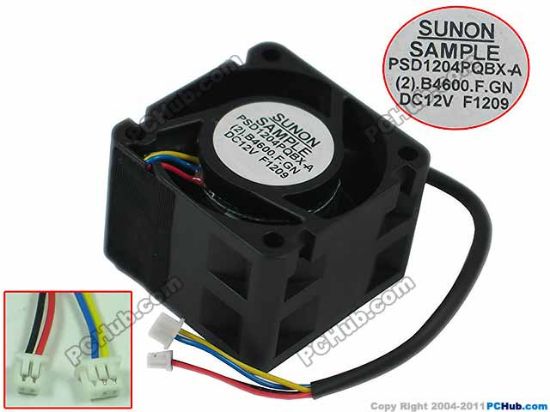 Picture of SUNON PSD1204PQBX-A Server - Square Fan (2).B4600.F.GN, sq40x40x28, w120x4x4, 12V 0.9A
