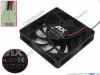 Picture of Everflow R128015DL Server - Square Fan sq80x80x15, w80x2x2, 12V 0.19A