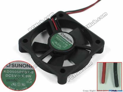 Picture of SUNON KD0505PFB1-8 Server - Square Fan sq50x50x10, w30x2x3, 5V 0.9W