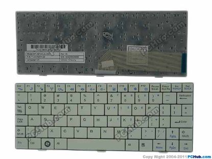 Picture of Samsung Laptop G10 Keyboard US, 15", White, New