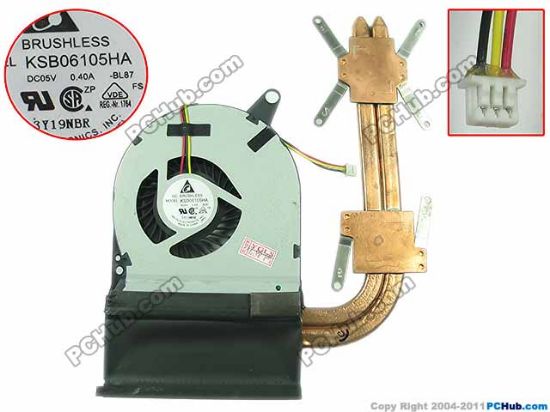 Picture of Acer Aspire V3-771 Series Cooling Fan  KSB06105HA, -BL87,  5V 0.40A