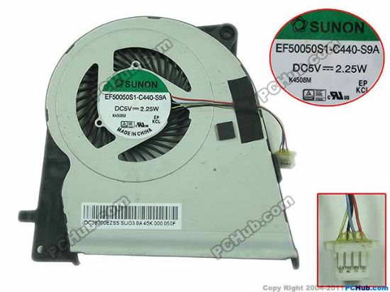 Picture of ASUS Zenbook UX303 Cooling Fan EF50050S1-C440-S9A, DC28000EZSS, 13NB04R1P07011  DC 5V 2.25W