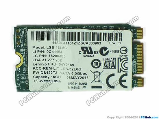 Picture of LITE-ON LSS-16L6G SSD M.2 NGFF 128GB & Below 16GB, 