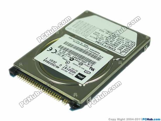 Picture of Toshiba MK2023GAS HDD 2.5" IDE 12GB-20GB 20GB, 2.5" IDE, 4,200rpm, 2M