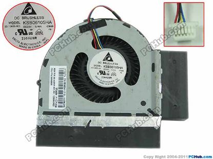 Picture of Delta Electronics KSB06105HA Cooling Fan  -CB99, DC 5V 0.40A, Bare fan
