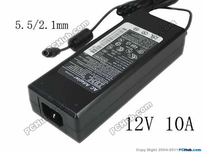 Picture of IBM Power Supply (IBM) AC Adapter 5V-12V 03K9071, 12V 10A, 5.5/2.1mm, C14, NEW