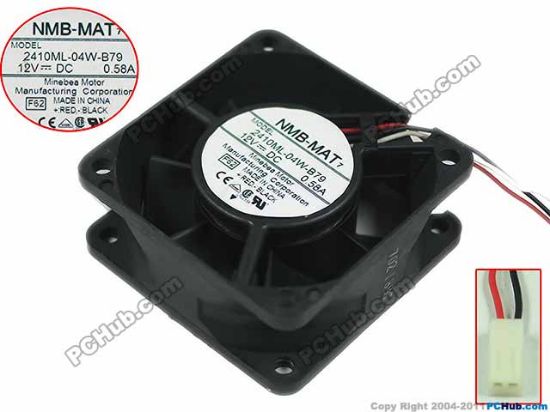 Picture of Panasonic FBA06T24H Server - Square Fan sq60x60x15, w30x2x2, 24V 0.11A