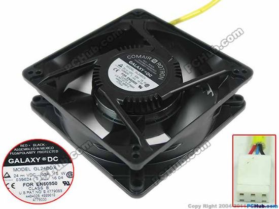 Picture of Comair Rotron GL24BOX Server - Square Fan sq127x127x38, 24V 0.63A