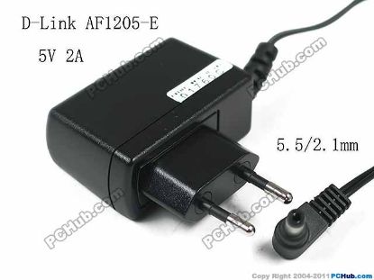 Picture of D-Link AC to DC (D-Link) AC Adapter 5V-12V 5V 2A, 5.5/2.1mm, EU 2-Pin , New