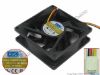 Picture of AVC DA08025B12L Server - Square Fan 502K, sq80x80x25mm, 3-wire, 12V 0.15A