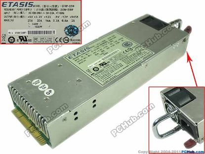 Picture of ETASIS EFRP-2250 Server - Power Supply 100-240V 5-2.5A, 47-63Hz, EFRP-2250