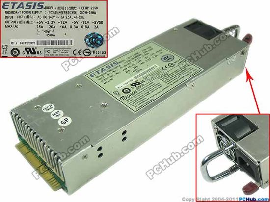 Picture of ETASIS EFRP-2250 Server - Power Supply 100-240V 5-2.5A, 47-63Hz, EFRP-2250