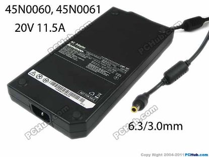 Picture of Lenovo Common Item (Lenovo) AC Adapter 20V & Above 20V 11.5A, 6.3/3.0mm, C14