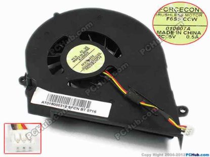 48733 Forcecon DFS531405MC0T Cooling Fan  F6S9-CCW, 0.5A, Bare Forcecon DFS531405MC0T Cooling Fan  