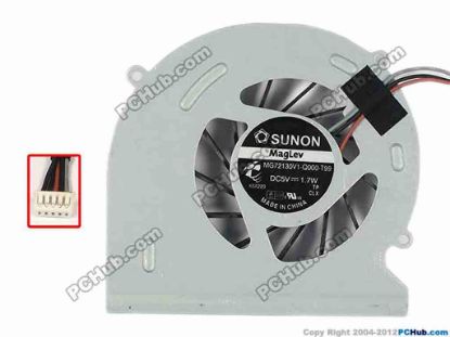 55894 SUNON MG72130V1-Q000-T99 Cooling Fan  w50x3x5, 1.7W, Bare SUNON MG72130V1-Q000-T99 Cooling Fan  