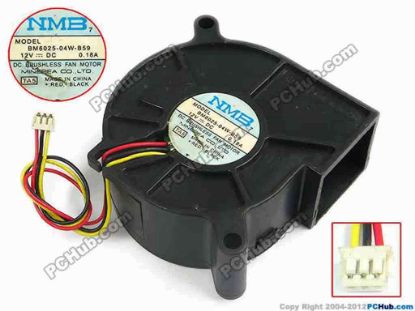 56038 NMB-MAT / Minebea BM6025-04W-B59 Server - Blower Fan TA5, bw60x25, w110x3x3, 12V 0.18A NMB-MAT / Minebea BM6025-04W-B59 Server - Blower Fan 
