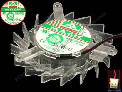 60475 Protechnic Magic MGA5012XR-O10 Cooling Fan  MGA5012XR-O10,Frameless fan 45.5x45.5x10mm, w120x2 Protechnic Magic MGA5012XR-O10 Cooling Fan  