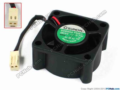 66656 SUNON KD0504PKB3 Server - Square Fan sq40x40x20, w55x2x2, 5V 0.7W SUNON KD0504PKB3 Server - Square Fan 