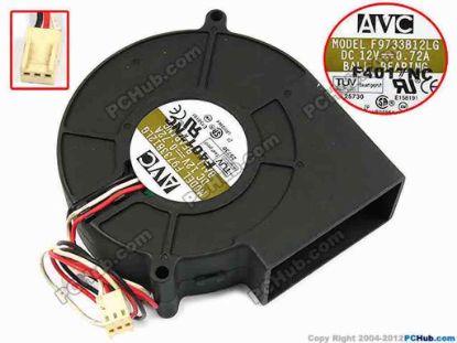 66692 AVC F9733B12LG Server - Blower Fan bw97x94x33, w260x3x3, 12V 0.72A AVC F9733B12LG Server - Blower Fan 