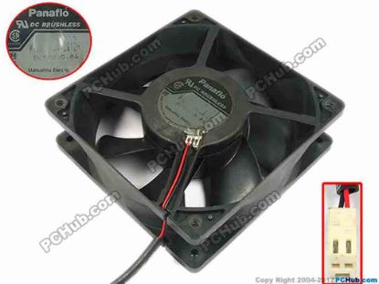 66766 Panasonic FBA12G12H Server - Square Fan sq120x120x38, w100x2x2, 12V 0.6A Panasonic FBA12G12H Server - Square Fan 