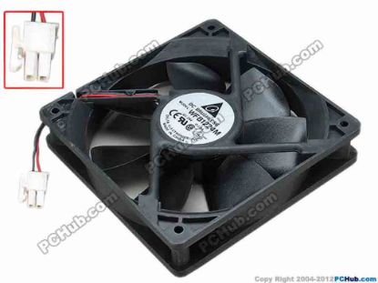 67430 Delta Electronics WFB1224M Server - Square Fan sq120x120x25, w55x2x2, 24V 0.20A Delta Electronics WFB1224M Server - Square Fan 
