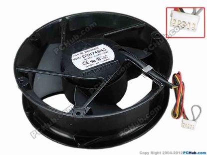67517 Delta Electronics EFB1748HG Server - Round Fan -R00, dia172x50, w350x3x5, 48V 0.53A Delta Electronics EFB1748HG Server - Round Fan