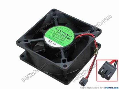 67724 Japan Servo PXDC24B4-603 Server - Square Fan sq80x80x32, w60x2x3, 24V 3W Japan Servo PXDC24B4-603 Server - Square Fan 