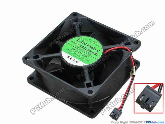 67724 Japan Servo PXDC24B4-603 Server - Square Fan sq80x80x32, w60x2x3, 24V 3W Japan Servo PXDC24B4-603 Server - Square Fan 