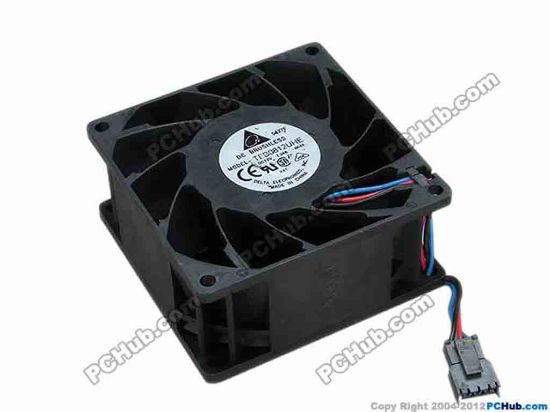 67759 Delta Electronics TFB0812UHE Server - Square Fan -4K48, sq80x80x38, w35x3x3, 12V 2.34A Delta Electronics TFB0812UHE Server - Square Fan 