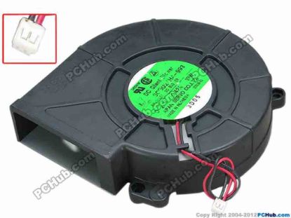 67859 Japan Servo SCBD24H4-993 Server - Blower Fan bw127x127x37, w100x2x2, 24V 0.42A 10W Japan Servo SCBD24H4-993 Server - Blower Fan 