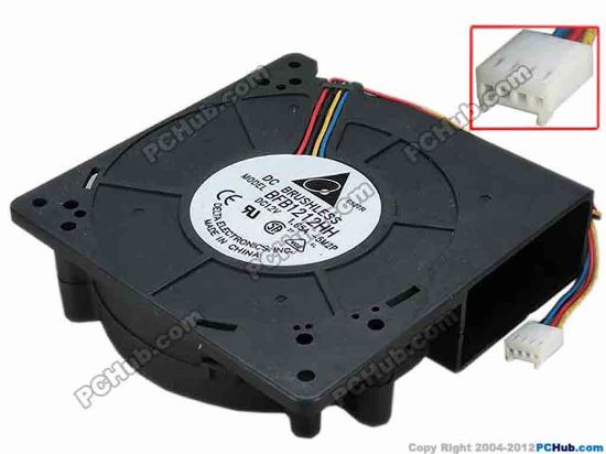 67867 Delta Electronics BFB1212HH Server - Blower Fan -5M2P, bw120x120x32, w255x4x4, 12V 1.65A Delta Electronics BFB1212HH Server - Blower Fan