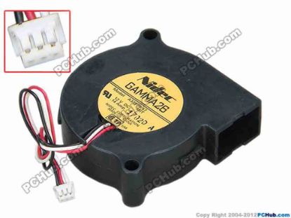 67873 Nidec A33998-57 Server - Blower Fan bw51x51x15, w110x3x3, 12V 0.14A Nidec A33998-57 Server - Blower Fan 