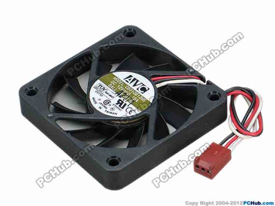 67903 AVC C6010B12MS Server - Square Fan sq60x60x10, w110x3x3, 12V 0.15A AVC C6010B12MS Server - Square Fan 