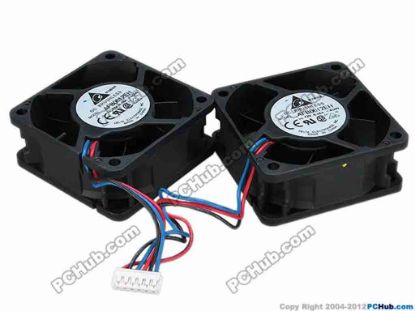 67984 Delta Electronics AFB0612EH Server - Square Fan -4G99, sq60x60x25,  12V 0.48A, With 2 Fan For 6-Pi Delta Electronics AFB0612EH Server - Square Fan 