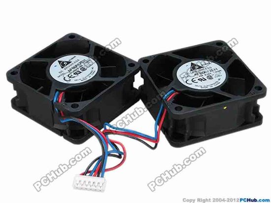 67984 Delta Electronics AFB0612EH Server - Square Fan -4G99, sq60x60x25,  12V 0.48A, With 2 Fan For 6-Pi Delta Electronics AFB0612EH Server - Square Fan 